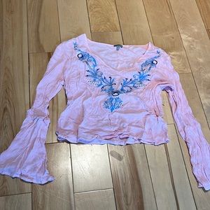 Charlotte Russe Bell Sleeved Blouse